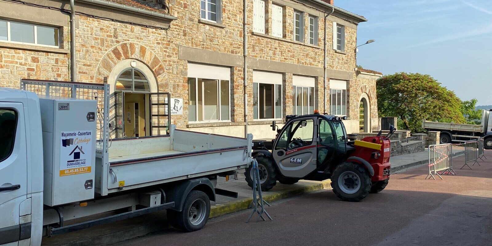 travaux d'agrandissement au cours aliénor